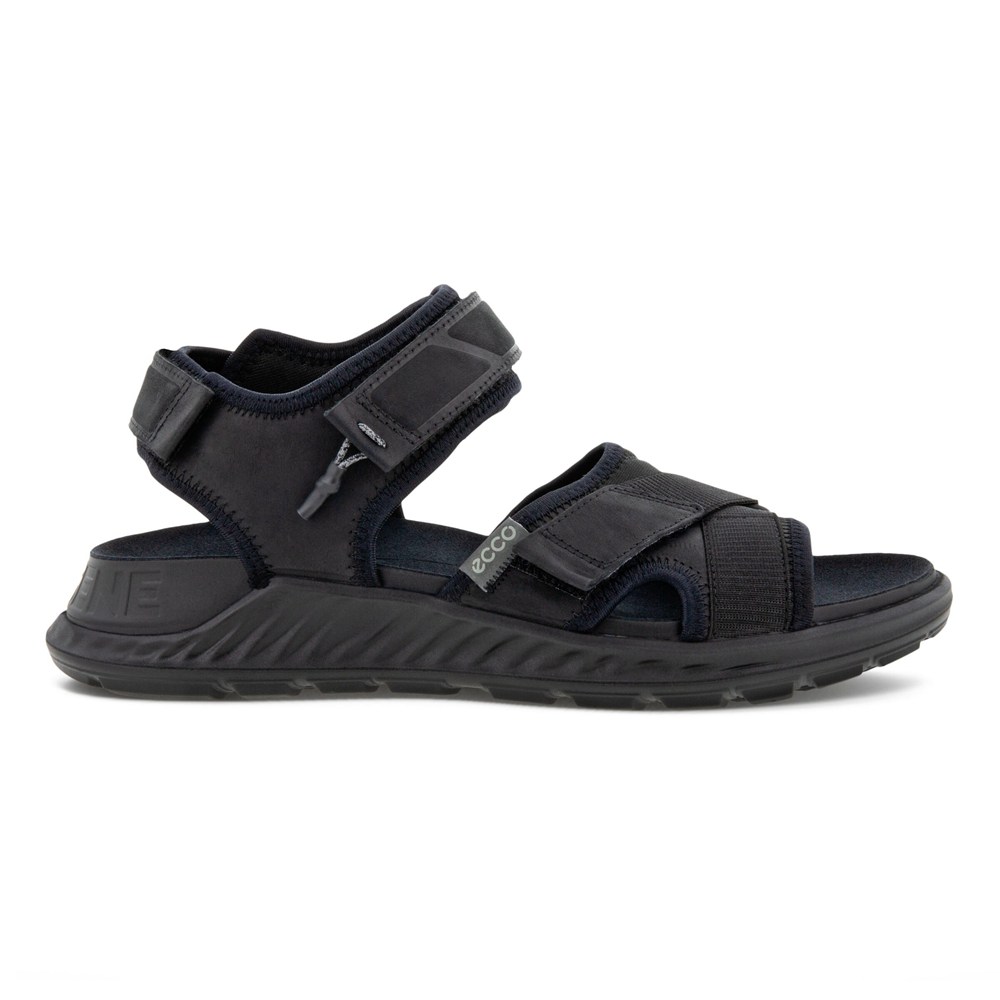 Sandalias Hombre - ECCO Exowrap 3S Velcro - Negros - RBI913027